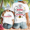 Chicago Blackhawks Nurse Medical Stethoscope Just A Nurse Shirt