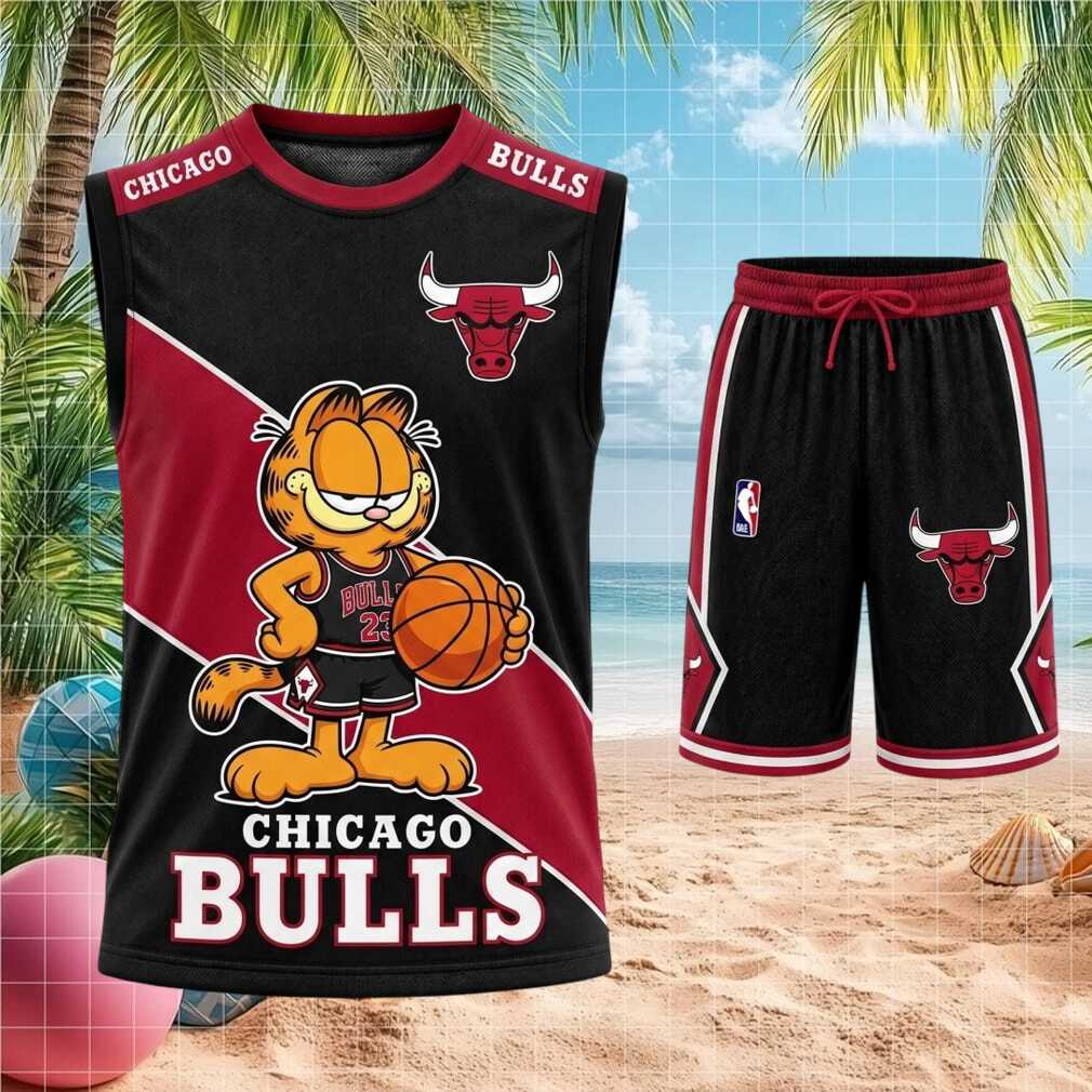 Chicago Bulls Garfield Basketball Shirt