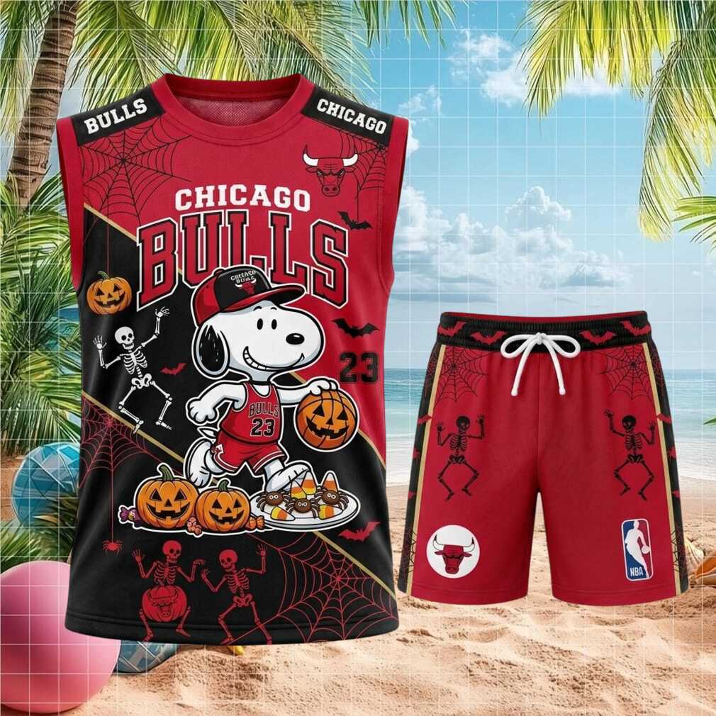 Chicago Bulls Snoopy Halloween Basketball Shirt