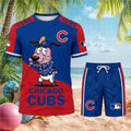 Chicago Cubs Courage The Cowardly Dog Baseball Shirt