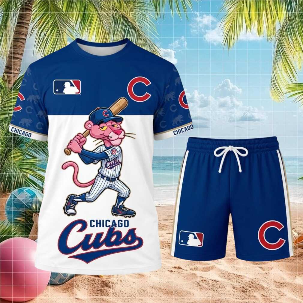 Chicago Cubs Pink Panther Baseball Shirt