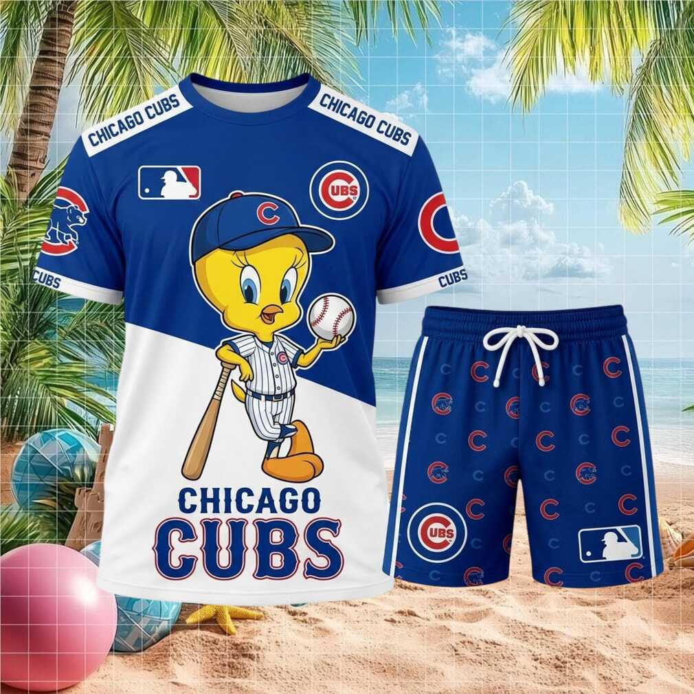 Chicago Cubs Tweety Bird Mascot Baseball Uniform Outfit