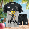 Chicago White Sox Tweety Bird Baseball Outfit Shorts Shirt