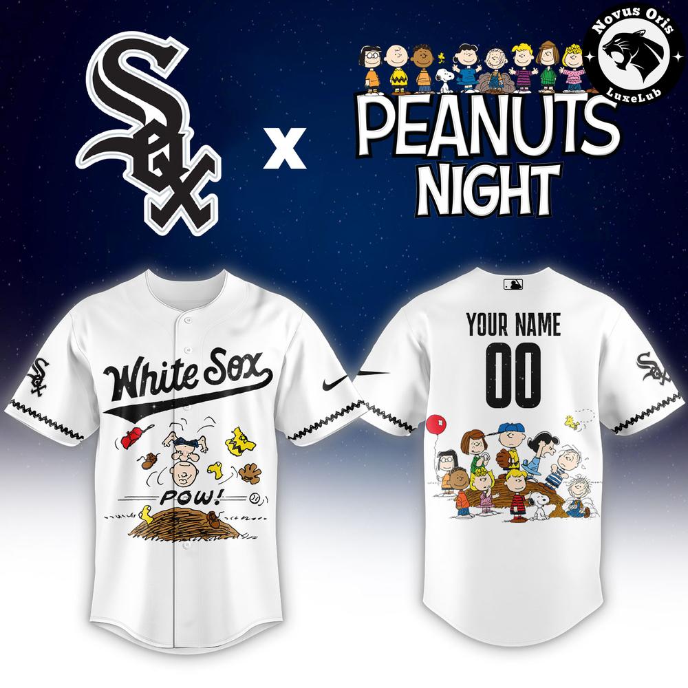 Chicago White Sox x Peanuts Night Limited Edition Baseball Jersey