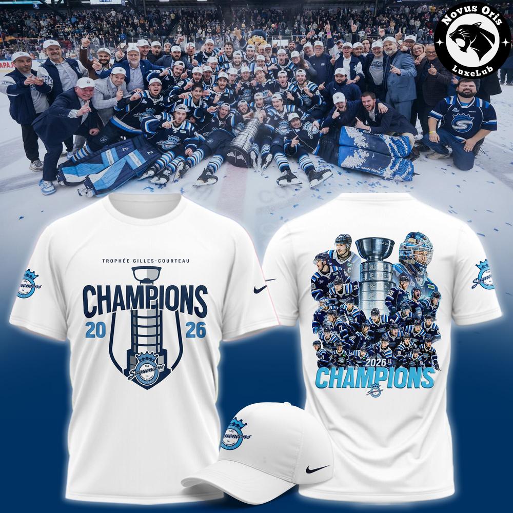 Chicoutimi Sagueneens 2026 QMJHL Champions T-Shirt