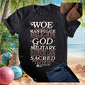Christian Left Woe To Those Who Manipulate Religion T Shirt - Limotees LLC