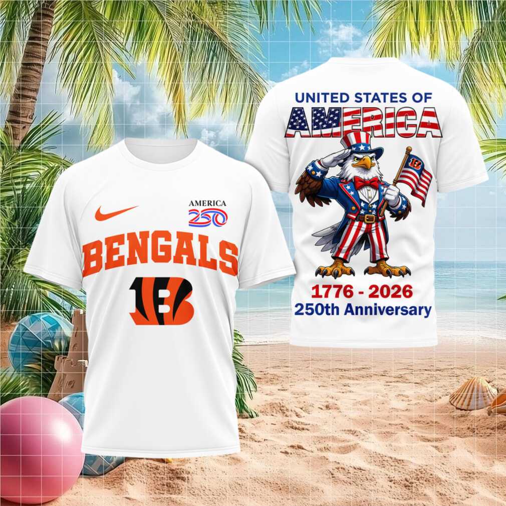 Cincinnati Bengals 250th Anniversary American Eagle Shirt - Limotees LLC