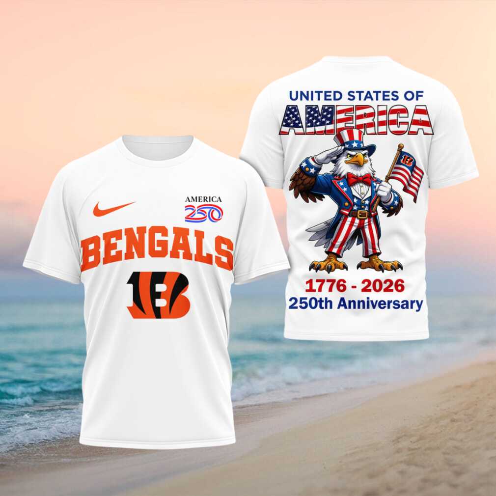 Cincinnati Bengals 250th Anniversary American Eagle Shirt - Limotees LLC