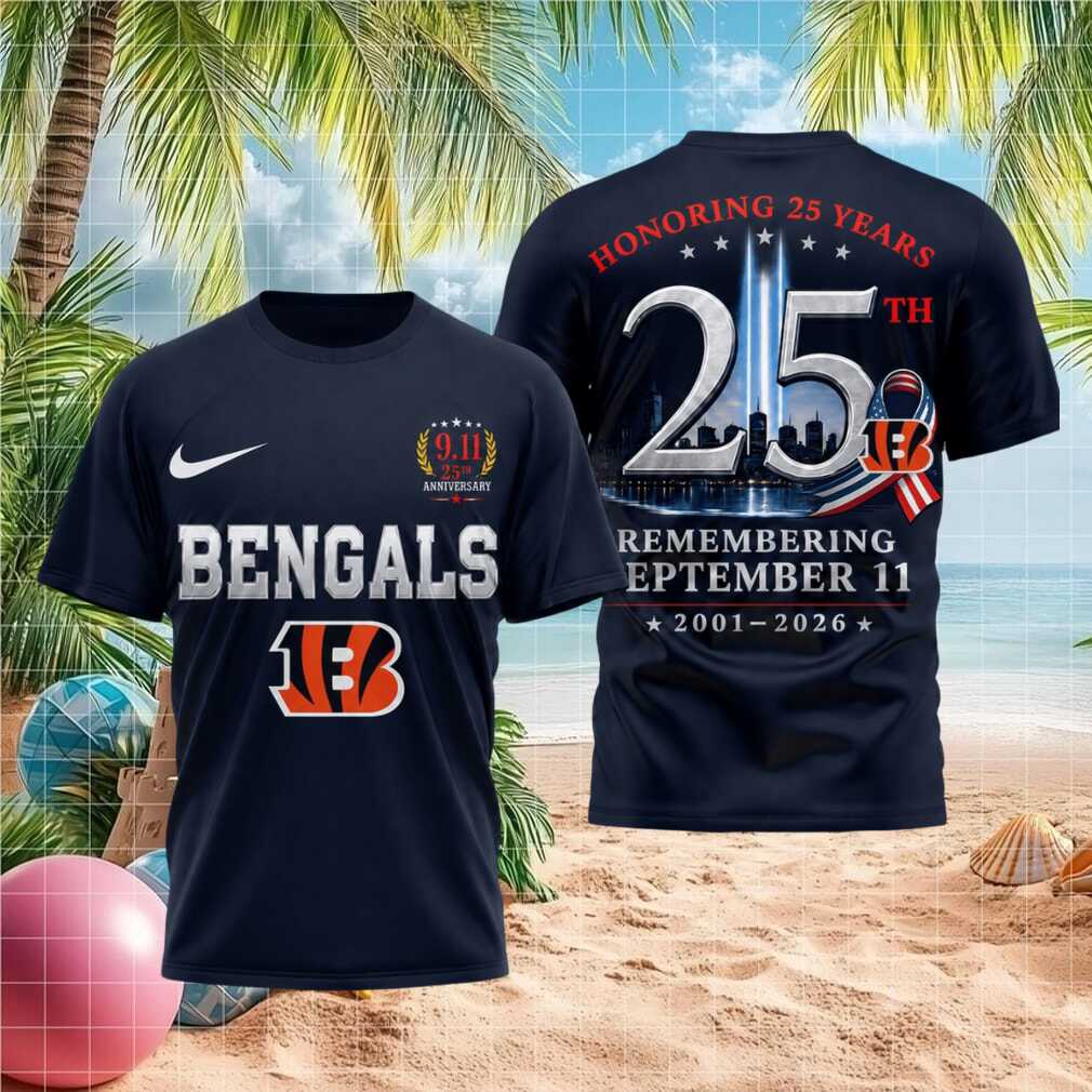 Cincinnati Bengals 911 25th Anniversary Honoring September 11 Shirt - Limotees LLC