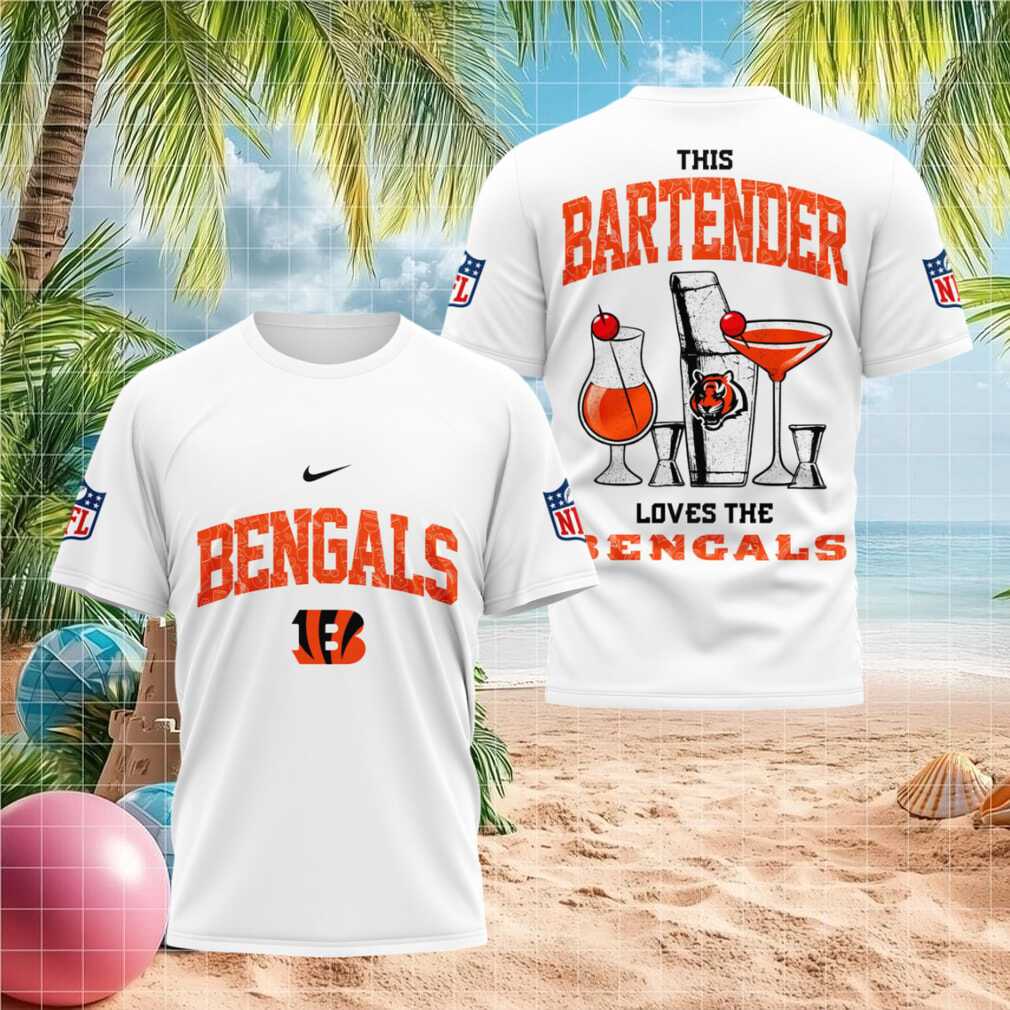 Cincinnati Bengals Bartender Cocktail Graphic Shirt - Limotees LLC