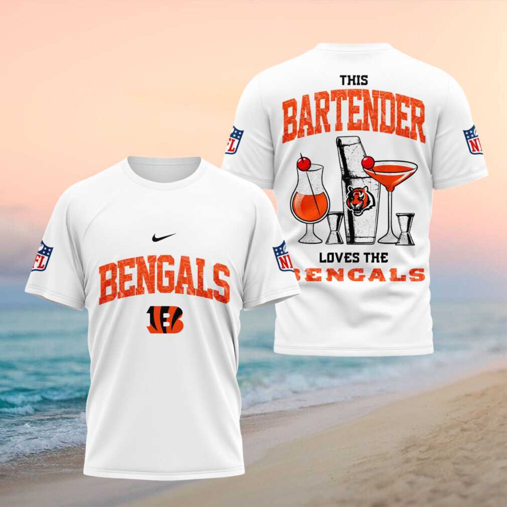 Cincinnati Bengals Bartender Cocktail Graphic Shirt - Limotees LLC