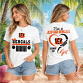 Cincinnati Bengals Jeep Heartbeat Kind Of Girl Women Shirt - Limotees LLC