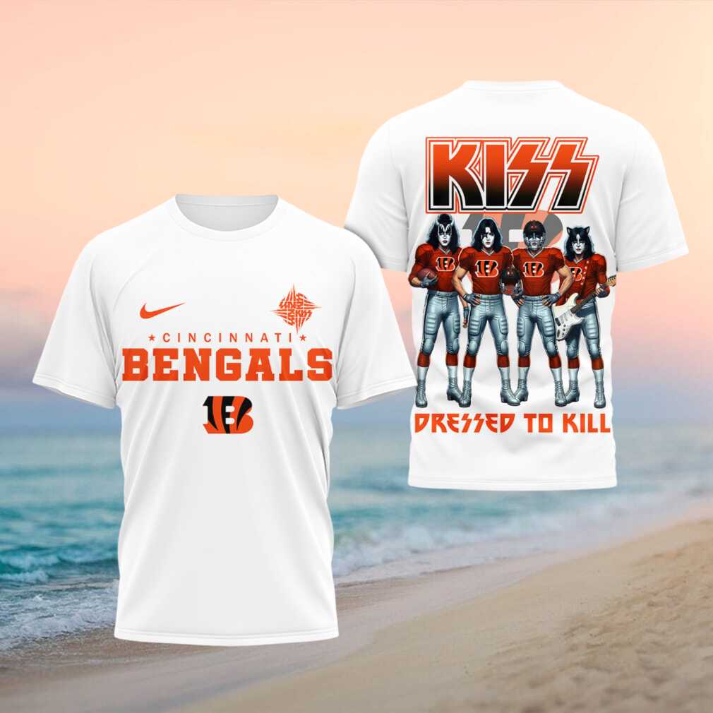 Cincinnati Bengals Kiss Band Dressed To Kill Football Shirt