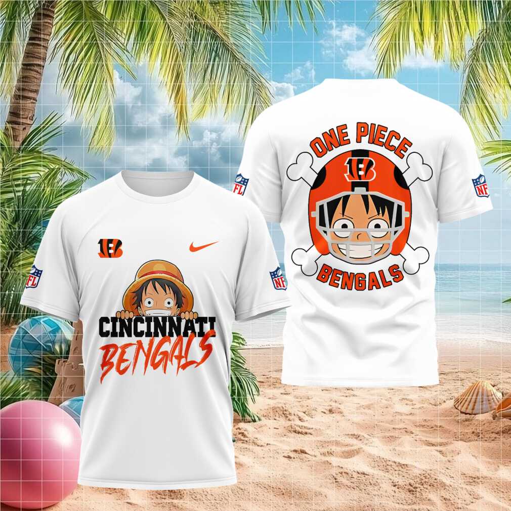 Cincinnati Bengals Luffy One Piece Anime Football Shirt