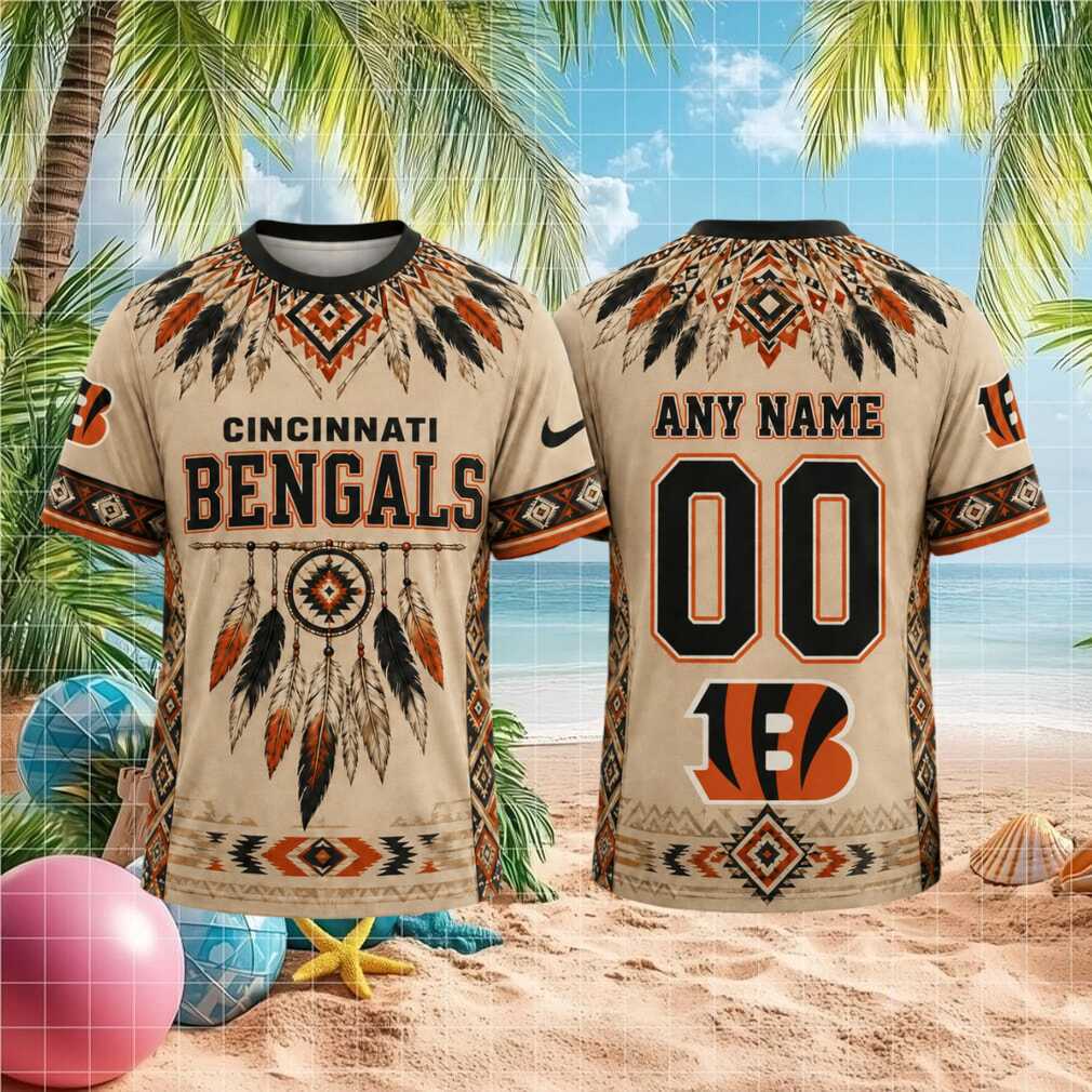 Cincinnati Bengals Native American Feather Dreamcatcher Shirt - Limotees LLC