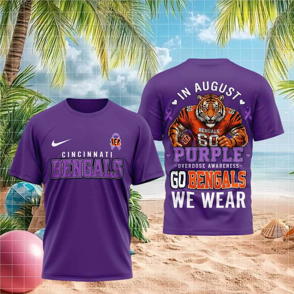 Cincinnati Bengals Overdose Awareness Purple Go Bengals Shirt