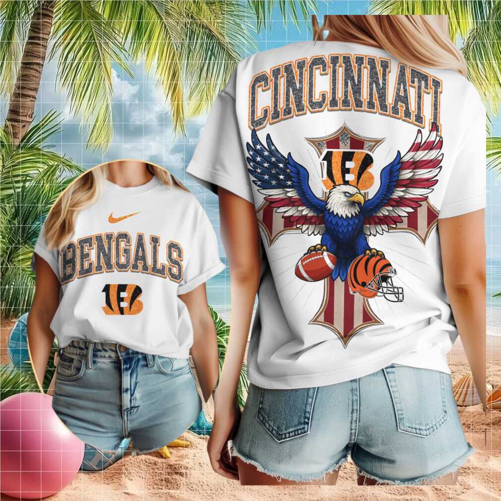 Cincinnati Bengals Patriotic Eagle Football Shirt - Limotees LLC