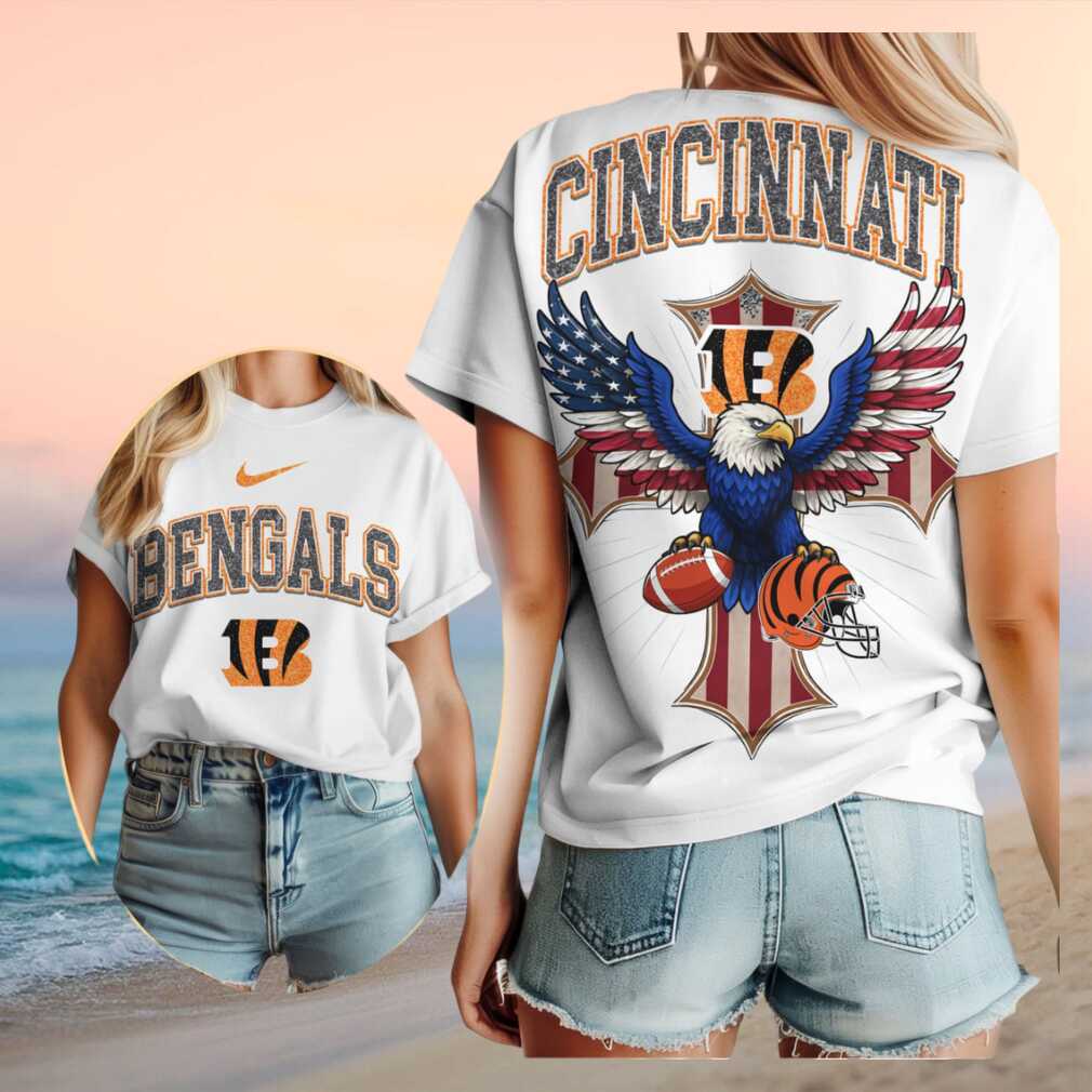 Cincinnati Bengals Patriotic Eagle Football Shirt - Limotees LLC