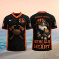 Cincinnati Bengals Snoopy Firefighter Football In The Heart Shirt