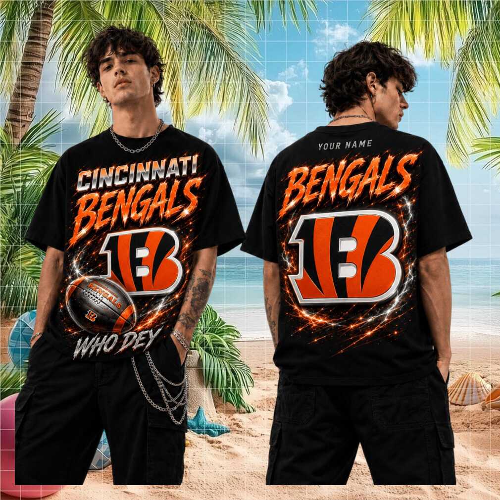 Cincinnati Bengals Who Dey Football Vintage Retro Lightning Style Men Women Fans Shirt - Limotees LLC