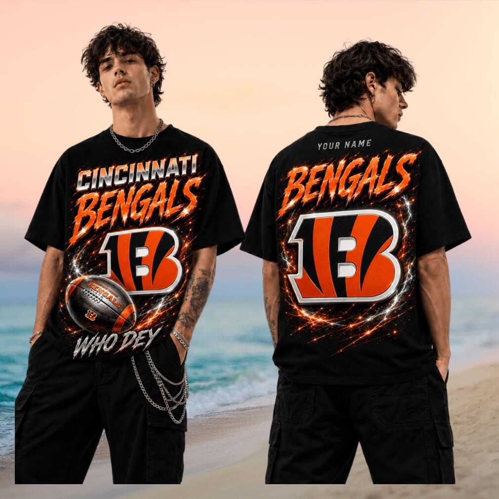 Cincinnati Bengals Who Dey Football Vintage Retro Lightning Style Men Women Fans Shirt - Limotees LLC