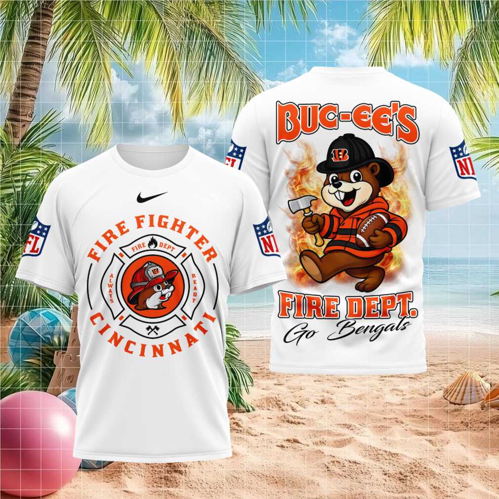 Cincinnati Firefighter Mascot Fire Flames Shirt