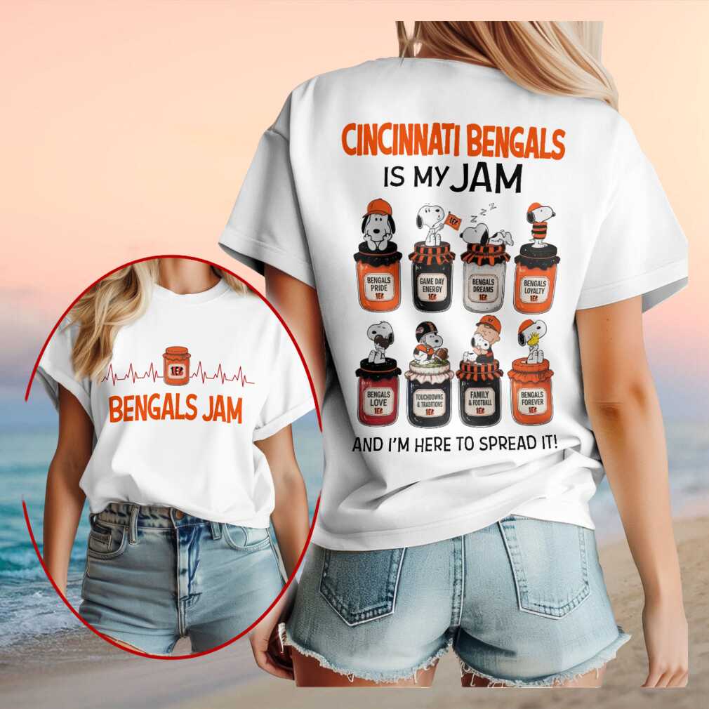 Cincinnati Football Peanuts Snoopy Jam Shirt - Limotees LLC