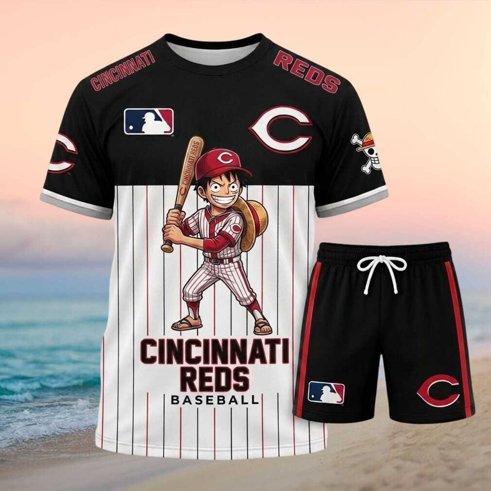 Cincinnati Reds Anime Luffy Character Baseball Uniform