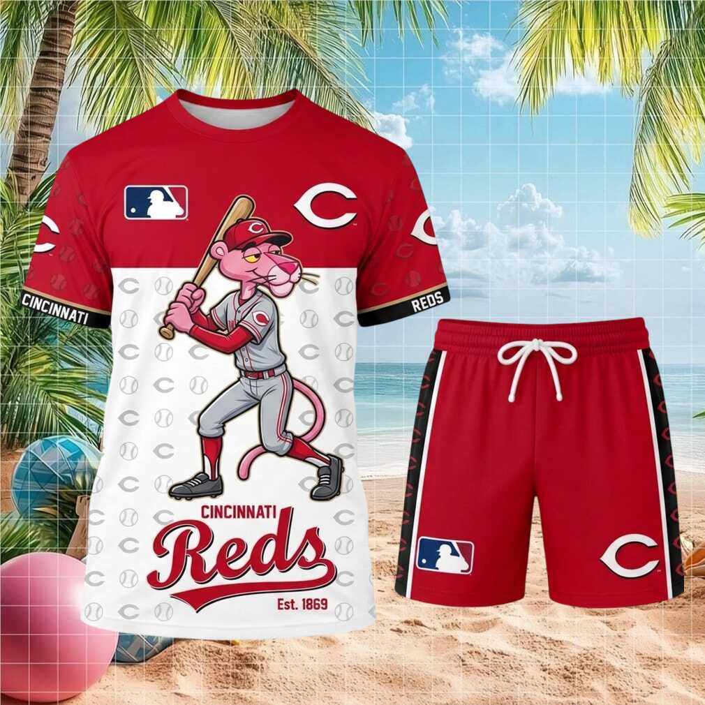 Cincinnati Reds Pink Panther Baseball Shirt