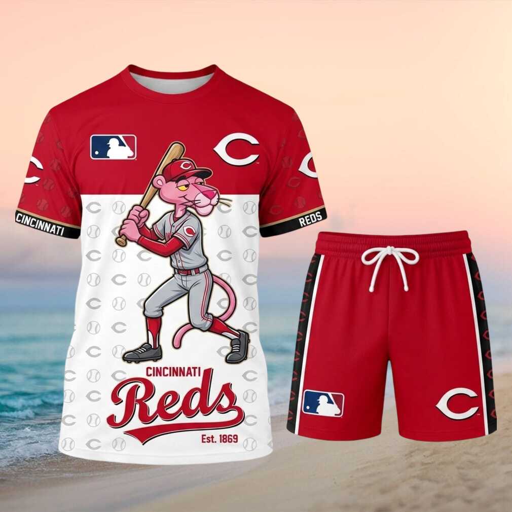 Cincinnati Reds Pink Panther Baseball Shirt