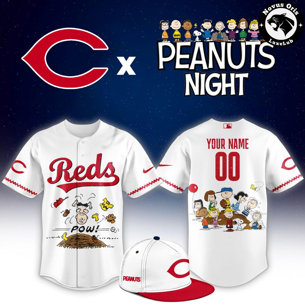 Cincinnati Reds x Peanuts Night Limited Edition Baseball Jersey