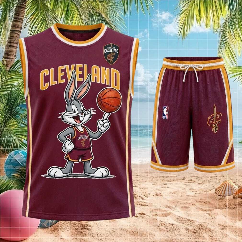Cleveland Basketball Bugs Bunny Cartoon Sports Shirt