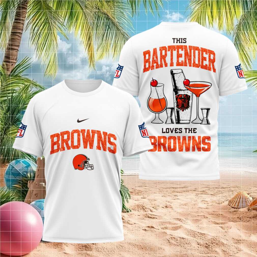 Cleveland Browns Bartender Cocktail Themed Football Fans Shirt - Limotees LLC