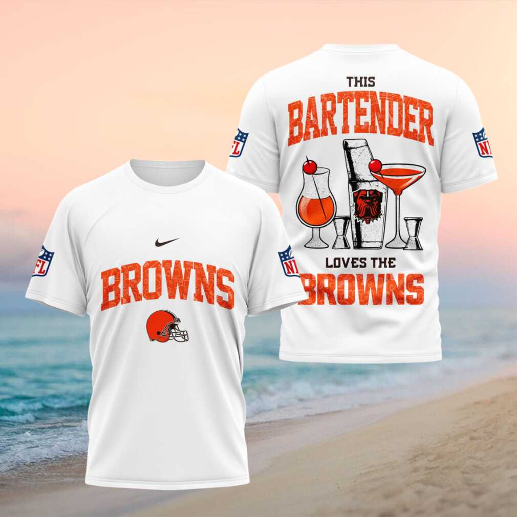 Cleveland Browns Bartender Cocktail Themed Football Fans Shirt - Limotees LLC