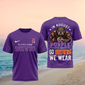 Cleveland Browns Bulldog Mascot Awareness Purple Shirt - Limotees LLC
