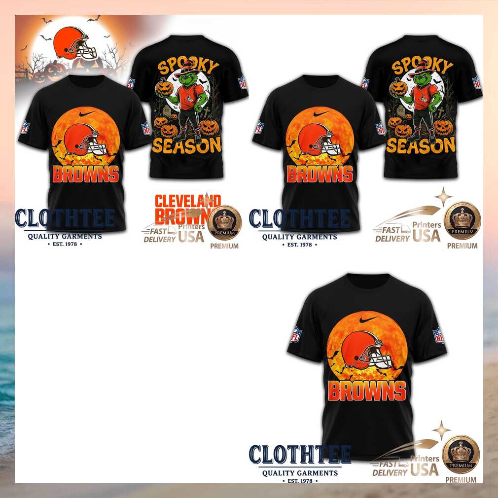Cleveland Browns Grinch Spooky Season Halloween Shirt