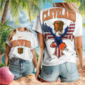 Cleveland Browns Patriotic Eagle Football Shirt - Limotees LLC