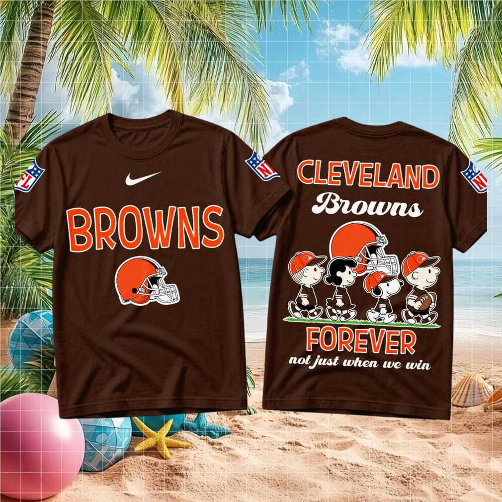 Cleveland Browns Peanuts Snoopy Football Forever Shirt - Limotees LLC