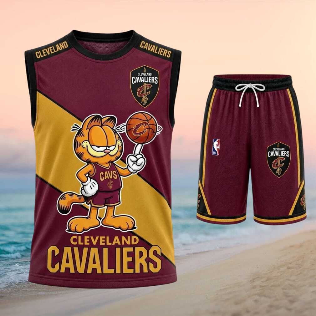 Cleveland Cavaliers Garfield Basketball Shirt