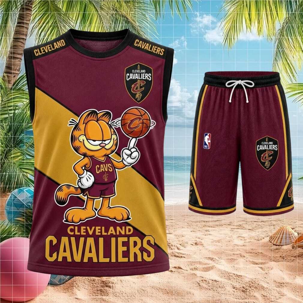 Cleveland Cavaliers Garfield Basketball Shirt