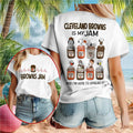 Cleveland Football Peanuts Snoopy Jam Shirt - Limotees LLC