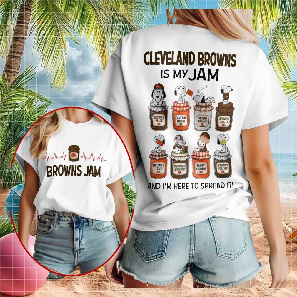 Cleveland Football Peanuts Snoopy Jam Shirt - Limotees LLC