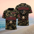 Cleveland Guardians Bald Eagle American Flag Camo Patriotic T Shirt