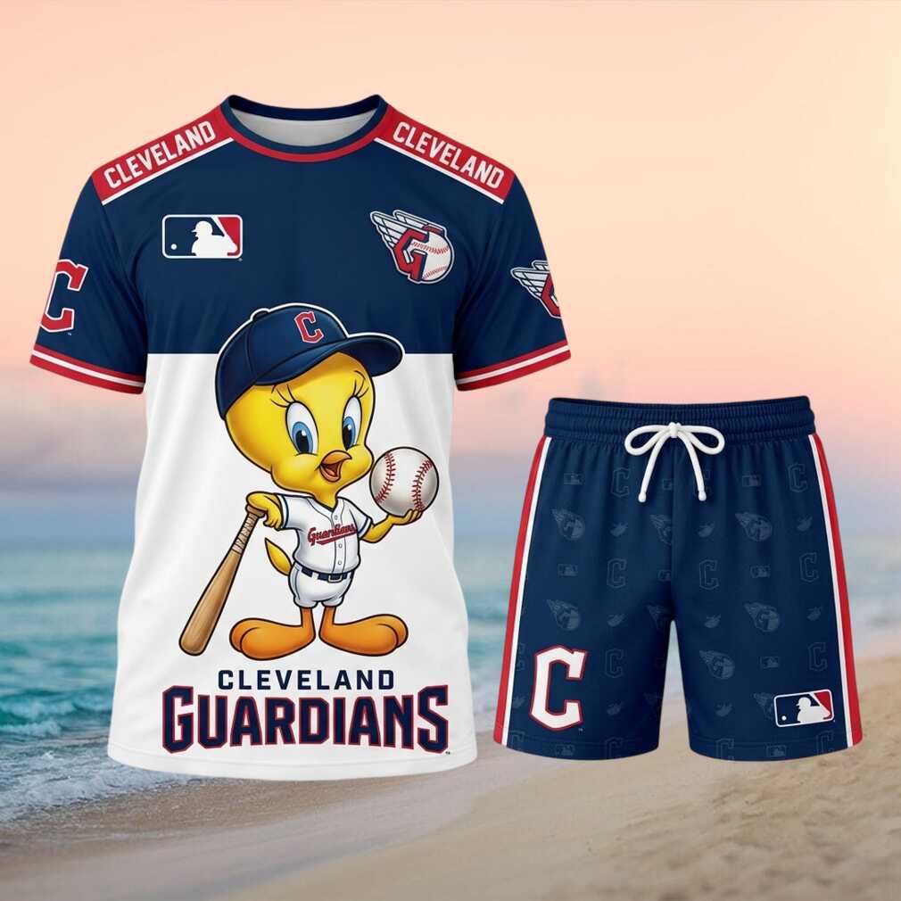 Cleveland Guardians Tweety Bird Character Baseball Shirt
