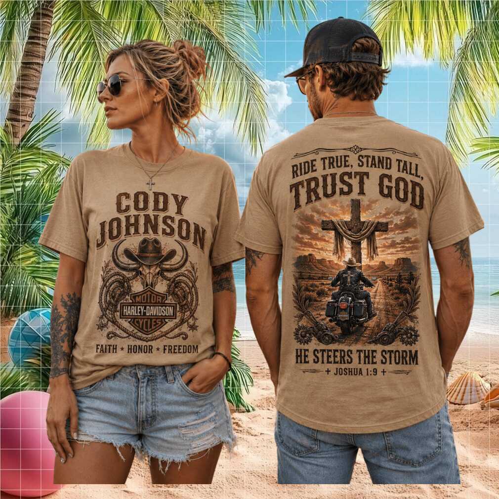 Cody Johnson Harley Davidson Trust God Country Music Tour Retro Fan Apparel Shirt - Limotees LLC