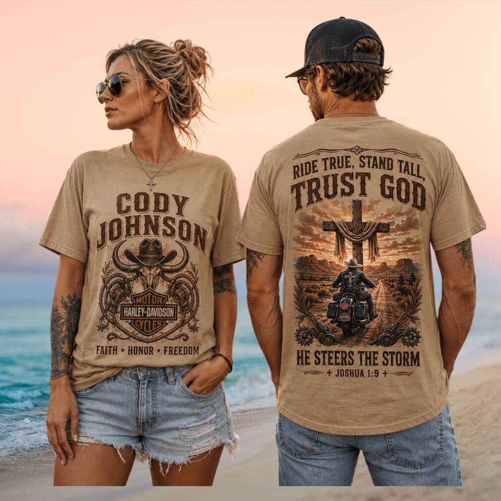 Cody Johnson Harley Davidson Trust God Country Music Tour Retro Fan Apparel Shirt - Limotees LLC