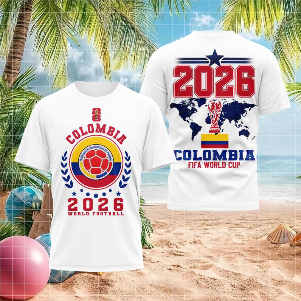 Colombia 2026 FIFA World Cup Football Tournament Fans Souvenir Sport Shirt - Limotees LLC