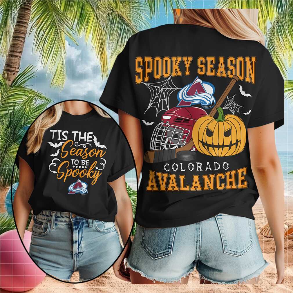 Colorado Avalanche Spooky Season Pumpkin Hockey Shirt
