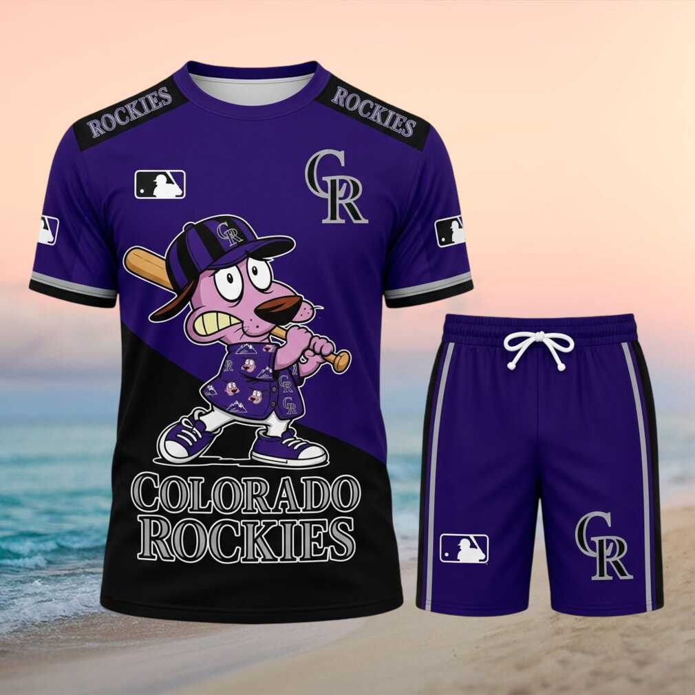 Colorado Rockies Courage The Cowardly Dog Baseball Uniform