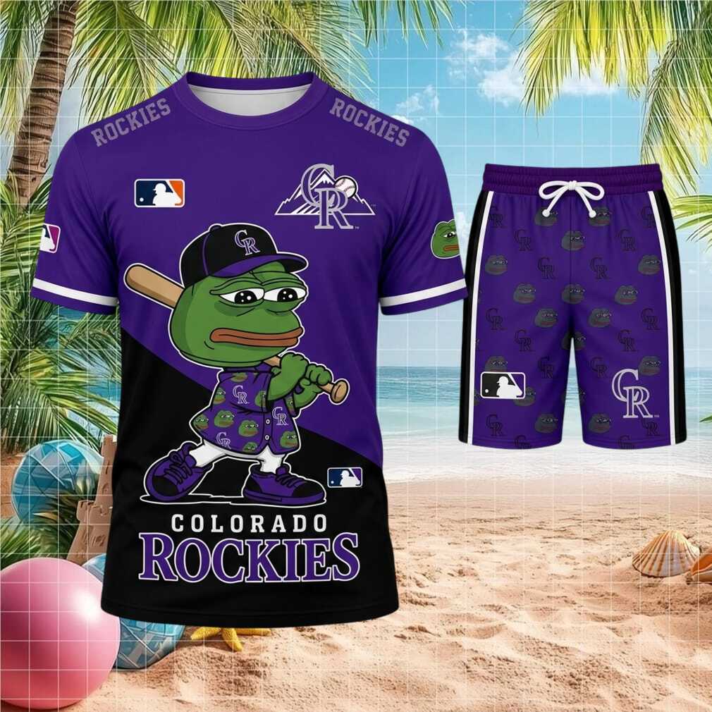 Colorado Rockies Pepe The Frog Baseball Shirt